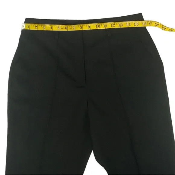 Asos Design Women’s Black Cropped High-Rise Pants, Front Seam, EUC, Size 14 - Picture 10 of 14